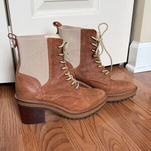 Kelsi Dagger Brown Leather Ankle Boots